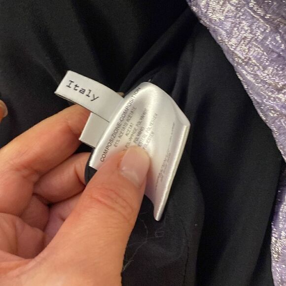 Balenciaga Paris metallic lavender dress coat, size 38(S) - Picture 12 of 14